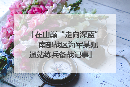 在山巅“走向深蓝”——南部战区海军某观通站练兵备战记事