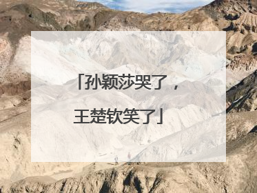 孙颖莎哭了，王楚钦笑了