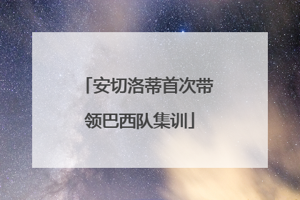 安切洛蒂首次带领巴西队集训