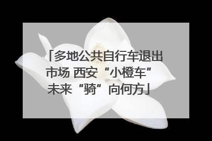 多地公共自行车退出市场 西安“小橙车”未来“骑”向何方