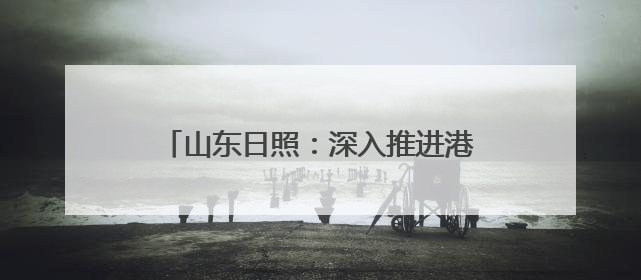 山东日照：深入推进港产城高质量融合发展