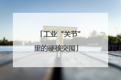 工业“关节”里的硬核突围