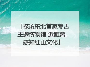 探访东北首家考古主题博物馆 近距离感知红山文化