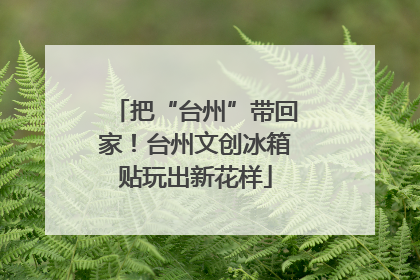 把“台州”带回家！台州文创冰箱贴玩出新花样