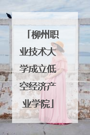 柳州职业技术大学成立低空经济产业学院