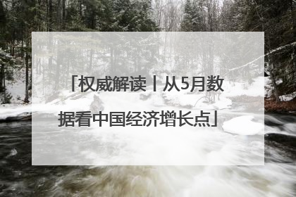 权威解读丨从5月数据看中国经济增长点