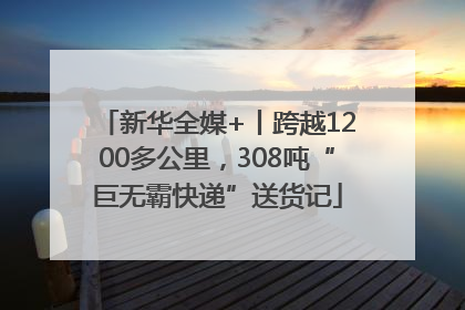 新华全媒+丨跨越1200多公里，308吨“巨无霸快递”送货记