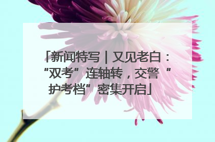 新闻特写｜又见老白：“双考”连轴转，交警“护考档”密集开启