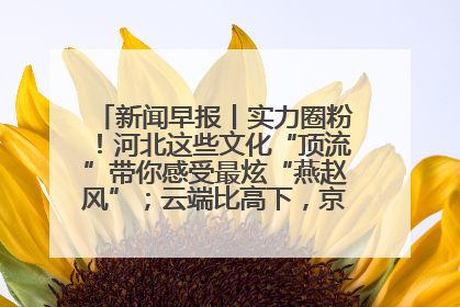 新闻早报丨实力圈粉！河北这些文化“顶流”带你感受最炫“燕赵风”；云端比高下，京津冀风筝高手“花式炫技”>>