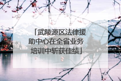 武陵源区法律援助中心在全省业务培训中斩获佳绩