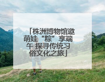 株洲博物馆邀萌娃“粽”享端午 探寻传统习俗文化之旅