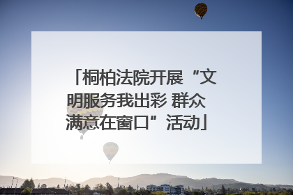 桐柏法院开展“文明服务我出彩 群众满意在窗口”活动