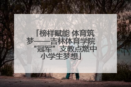 榜样赋能 体育筑梦——吉林体育学院“冠军”支教点燃中小学生梦想