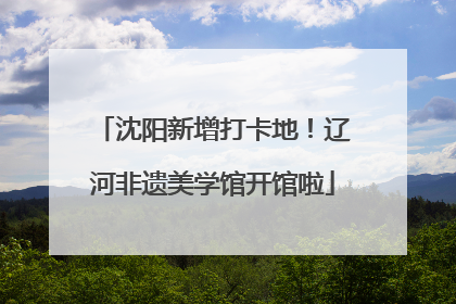 沈阳新增打卡地！辽河非遗美学馆开馆啦