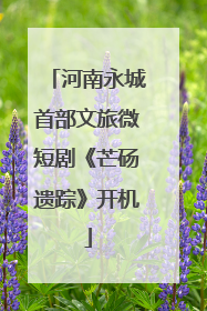 河南永城首部文旅微短剧《芒砀遗踪》开机