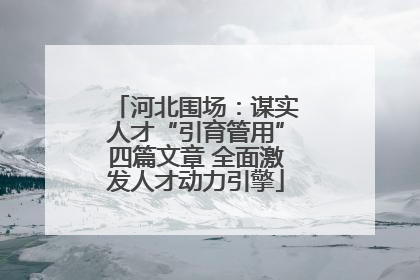 河北围场：谋实人才“引育管用”四篇文章 全面激发人才动力引擎