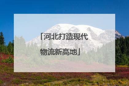 河北打造现代物流新高地