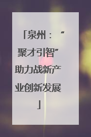 泉州：“聚才引智”助力战新产业创新发展