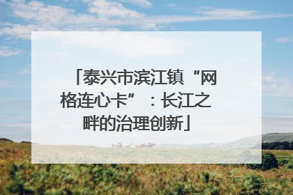 泰兴市滨江镇“网格连心卡”：长江之畔的治理创新