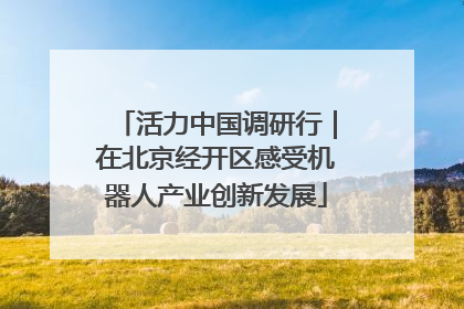 活力中国调研行｜在北京经开区感受机器人产业创新发展