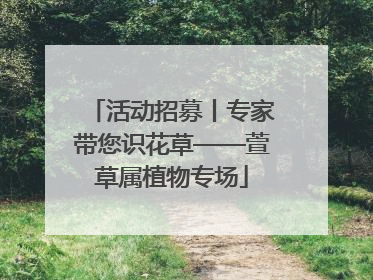活动招募丨专家带您识花草——萱草属植物专场