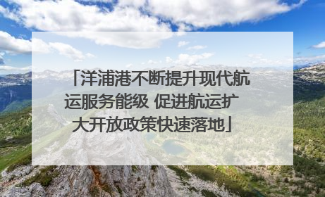 洋浦港不断提升现代航运服务能级 促进航运扩大开放政策快速落地