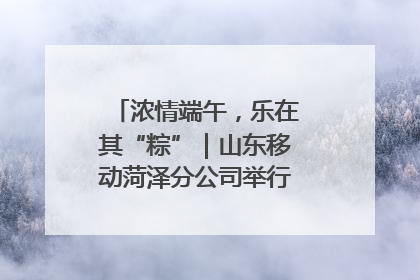 浓情端午，乐在其“粽”｜山东移动菏泽分公司举行端午节主题活动