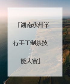 湖南永州举行手工制茶技能大赛
