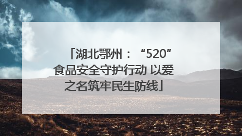 湖北鄂州：“520”食品安全守护行动 以爱之名筑牢民生防线