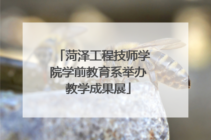 菏泽工程技师学院学前教育系举办教学成果展