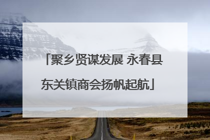 聚乡贤谋发展 永春县东关镇商会扬帆起航