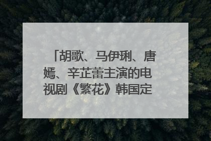 胡歌、马伊琍、唐嫣、辛芷蕾主演的电视剧《繁花》韩国定档7月7日