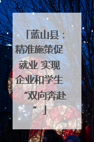 蓝山县：精准施策促就业 实现企业和学生“双向奔赴”