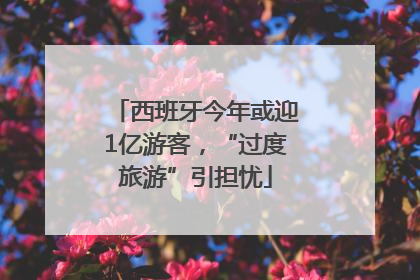 西班牙今年或迎1亿游客，“过度旅游”引担忧