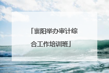 襄阳举办审计综合工作培训班