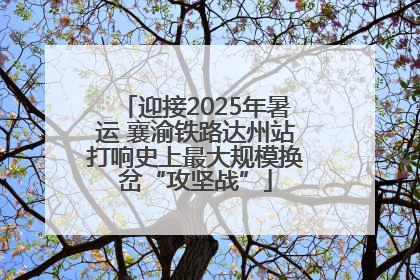 迎接2025年暑运 襄渝铁路达州站打响史上最大规模换岔“攻坚战”