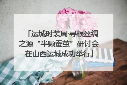 运城时装周·寻根丝绸之源“半颗蚕茧”研讨会在山西运城成功举行