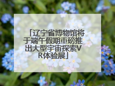 辽宁省博物馆将于端午假期重磅推出大型宇宙探索VR体验展