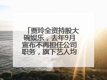 贾玲全资持股大碗娱乐，去年9月宣布不再担任公司职务，旗下艺人均不续约
