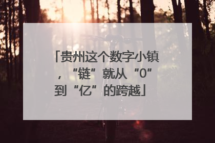 贵州这个数字小镇，“链”就从“0”到“亿”的跨越