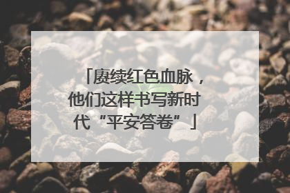 赓续红色血脉，他们这样书写新时代“平安答卷”