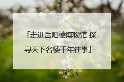 走进岳阳楼博物馆 探寻天下名楼千年往事