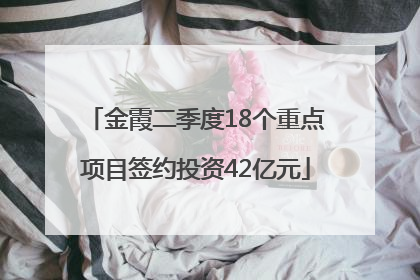 金霞二季度18个重点项目签约投资42亿元