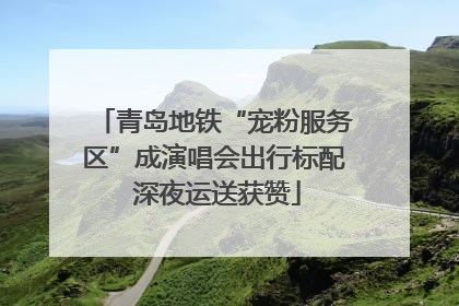 青岛地铁“宠粉服务区”成演唱会出行标配 深夜运送获赞