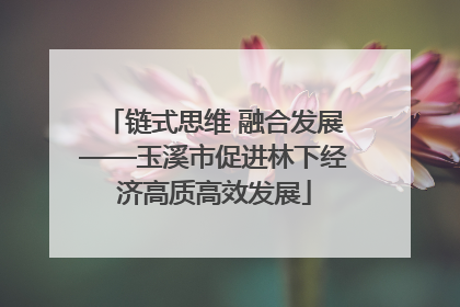 链式思维 融合发展——玉溪市促进林下经济高质高效发展