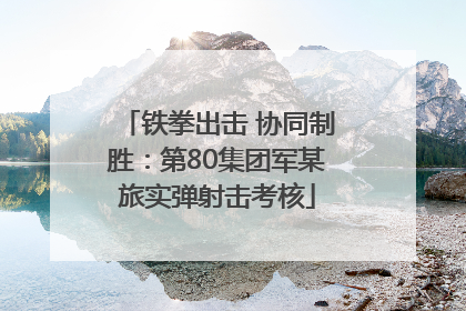 铁拳出击 协同制胜：第80集团军某旅实弹射击考核