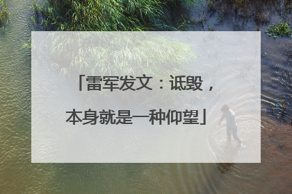 雷军发文：诋毁，本身就是一种仰望