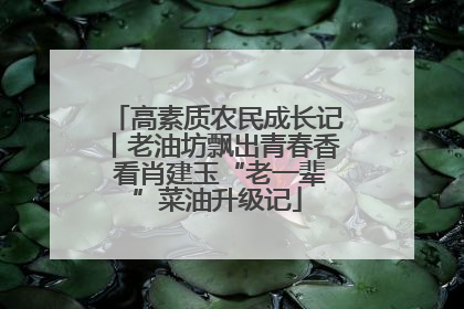 高素质农民成长记丨老油坊飘出青春香 看肖建玉“老一辈”菜油升级记