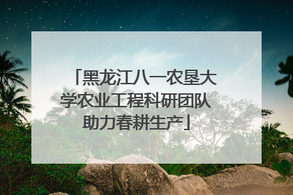 黑龙江八一农垦大学农业工程科研团队助力春耕生产