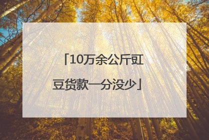 10万余公斤豇豆货款一分没少